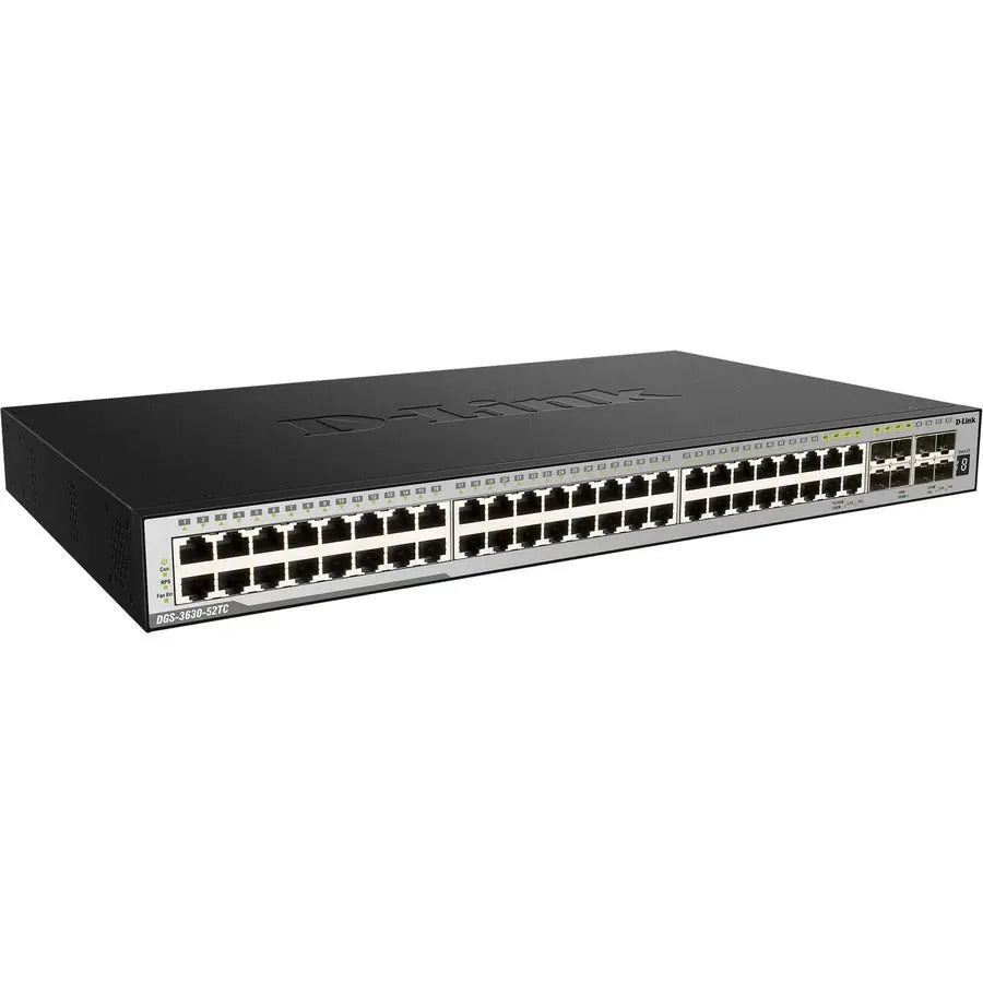 D-Link DGS-3630-52TC Layer 3 Stackable Managed Switch with 48 Gigabit Ethernet Ports and 4 10GbE Ports