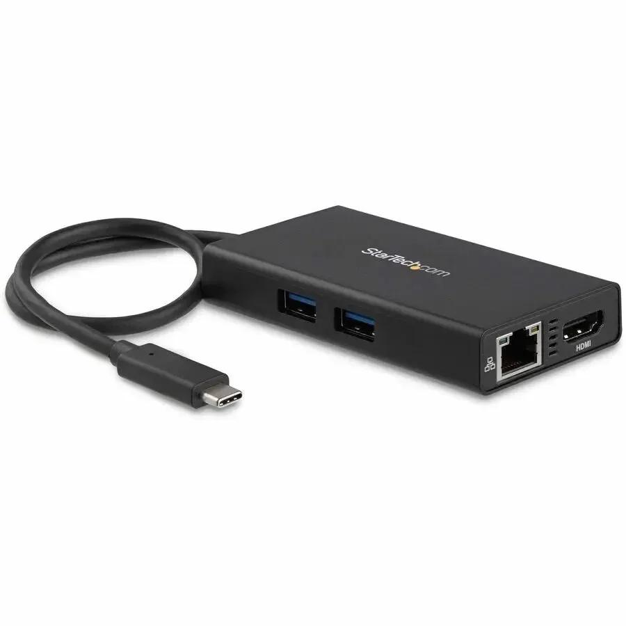 StarTech.com DKT30CHPD USB-C Multiport Adapter with 4K HDMI, Gigabit Ethernet, and 60W Power Delivery by StarTech.com