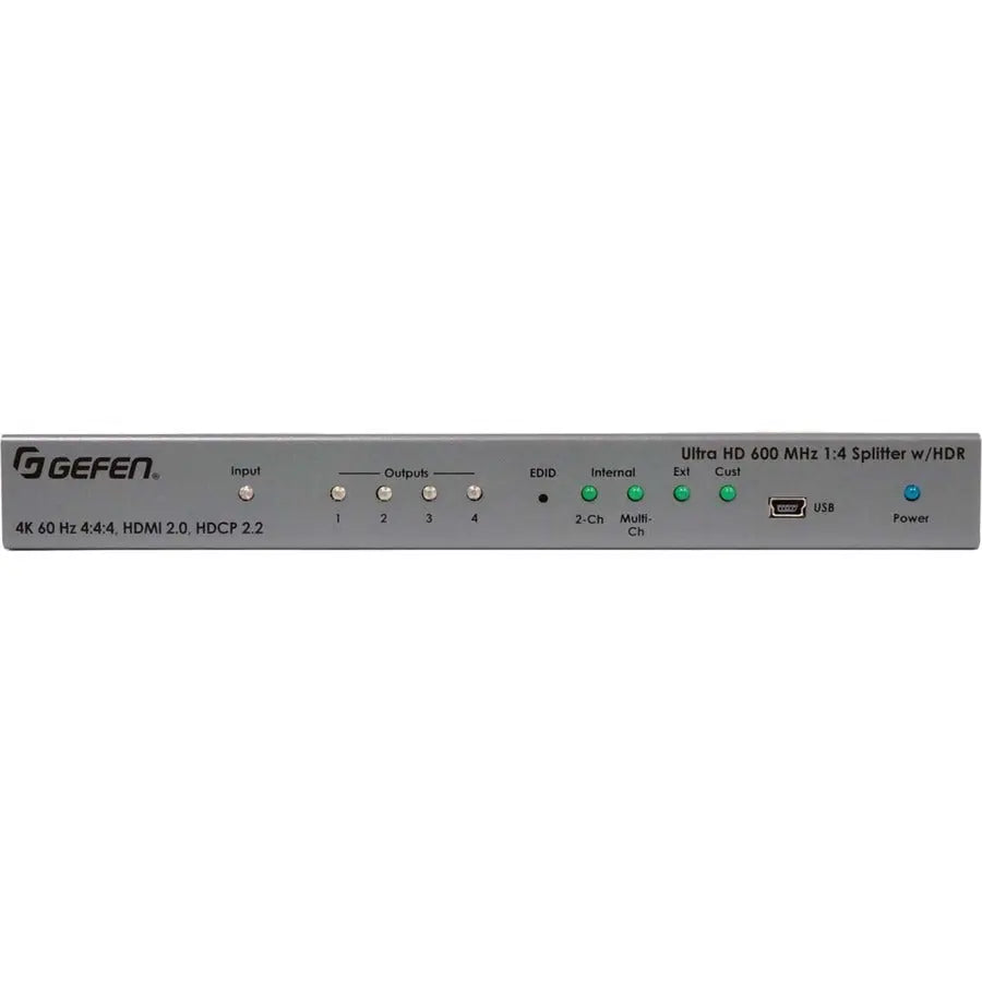 Gefen Ultra HD 600 MHz 1:4 HDMI Splitter with HDR and 4K 60Hz Support