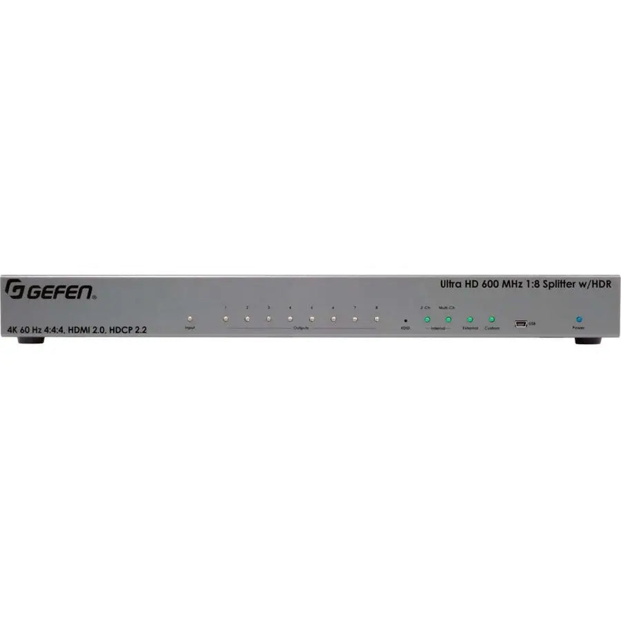 Gefen Ultra HD 600 MHz 1:8 HDMI Splitter with HDR and Cascading Support
