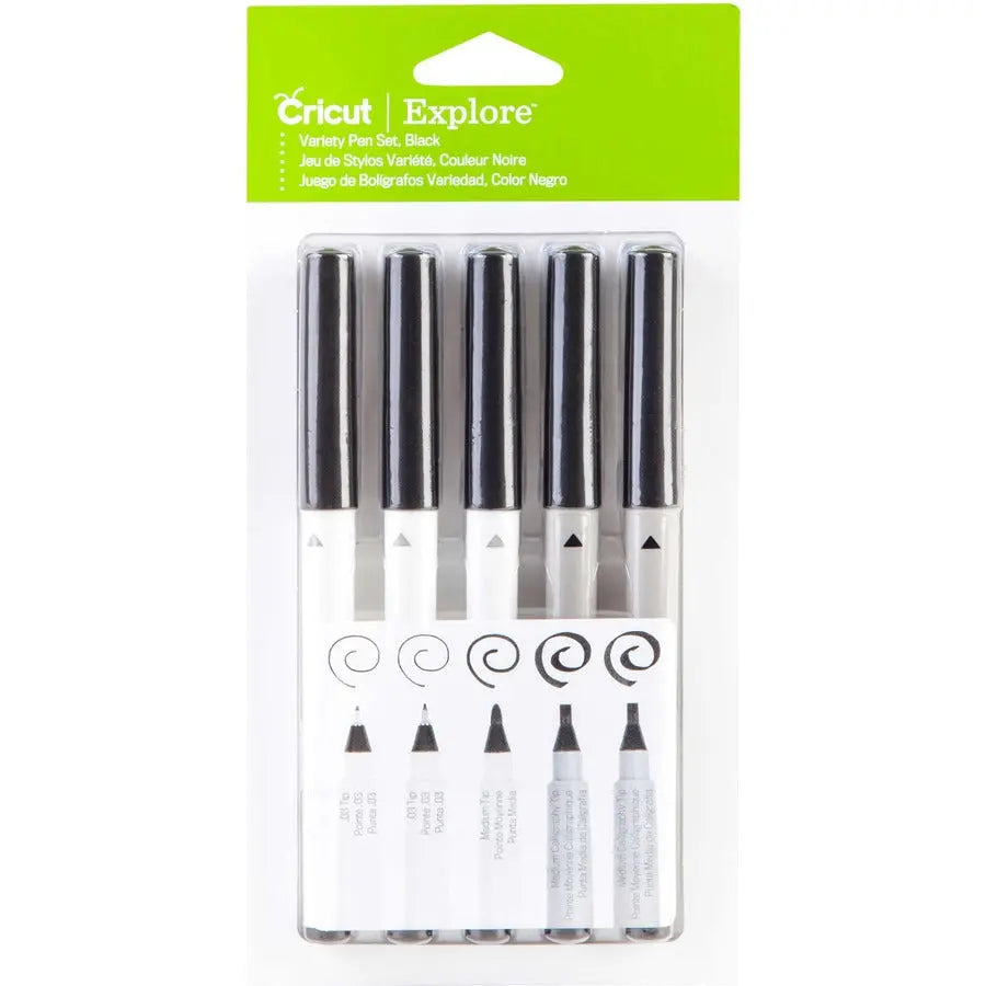 Cricut Multi Pen Set in Black - Compatible with Cricut Explore & Maker Models