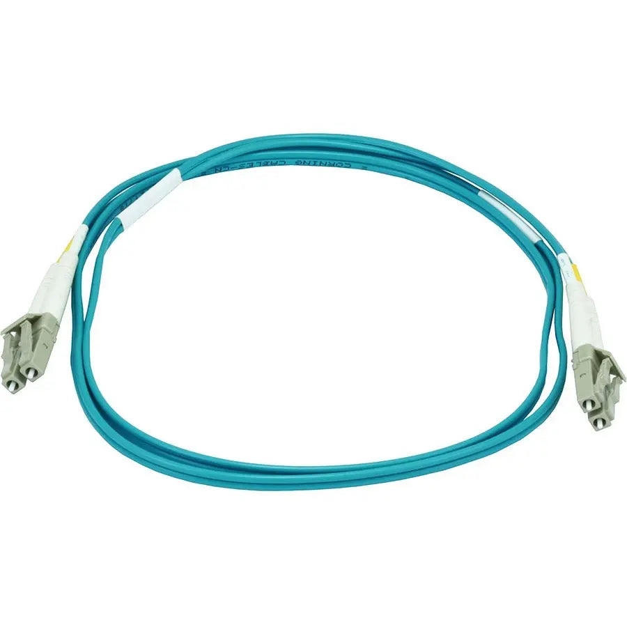 Monoprice 10Gb Fiber Optic Cable, LC/LC, Multi-Mode Duplex - 1 Meter Aqua