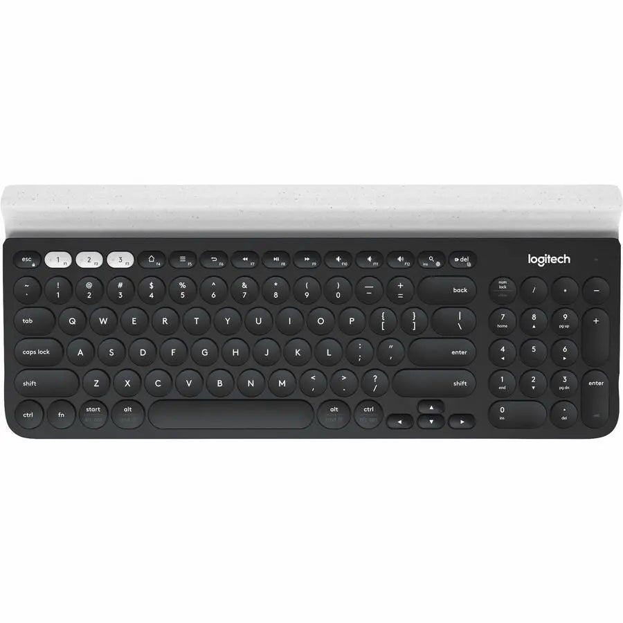 Logitech K780 Multi-Device Wireless Keyboard for Windows, Wireless 2.4GHz, Bluetooth, Smartphone and Tablet Cradle