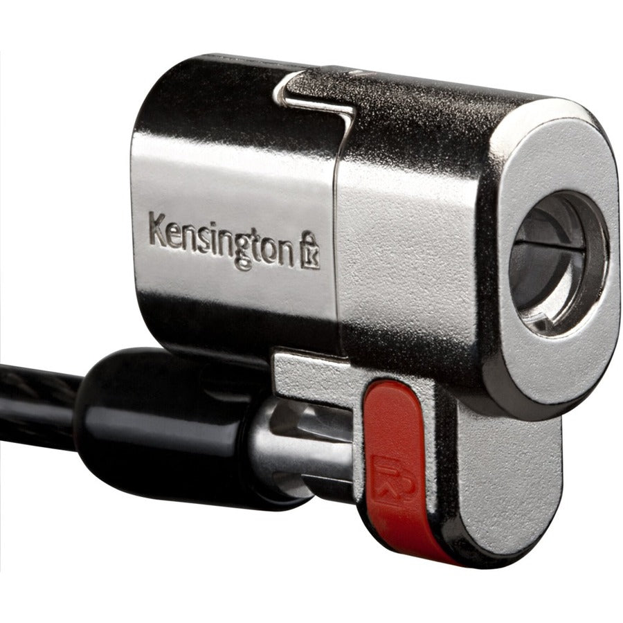 Kensington ClickSafe Keyed Lock for Dell Laptops and Tablets – Secure Carbon Steel Cable Lock in Silver