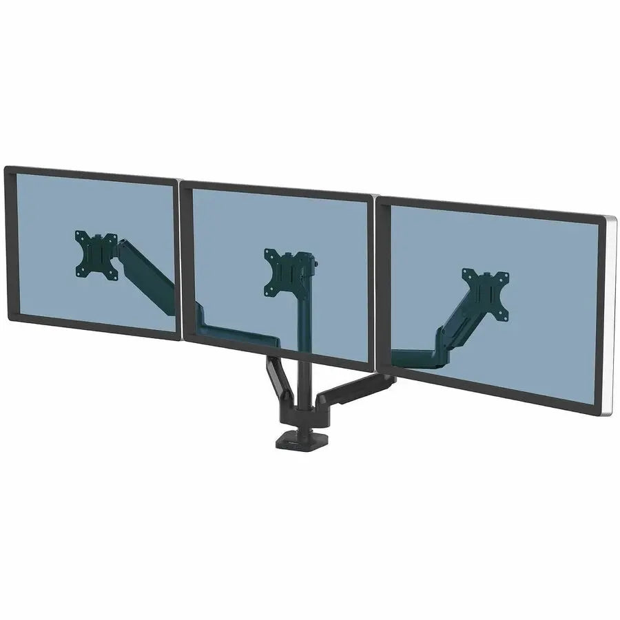 Fellowes Platinum Series Triple Monitor Arm for 27-Inch Displays with Full Motion and USB Ports