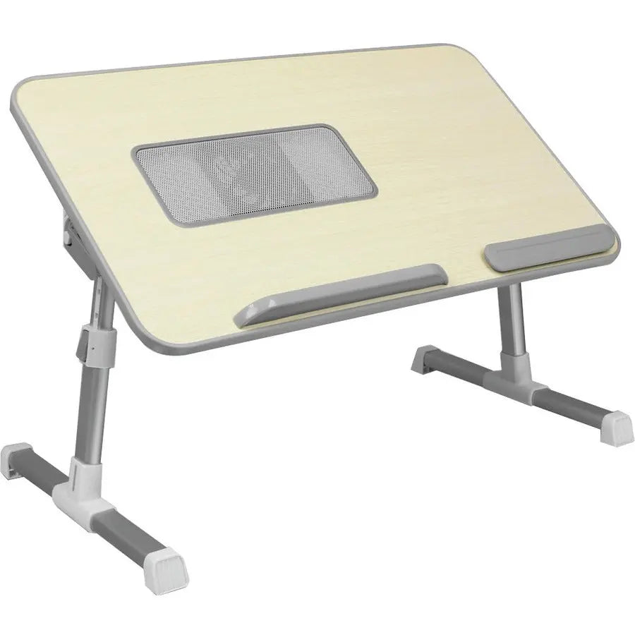 Aluratek ACT01F Adjustable Ergonomic Laptop Cooling Table with Fan - Lightweight and Versatile