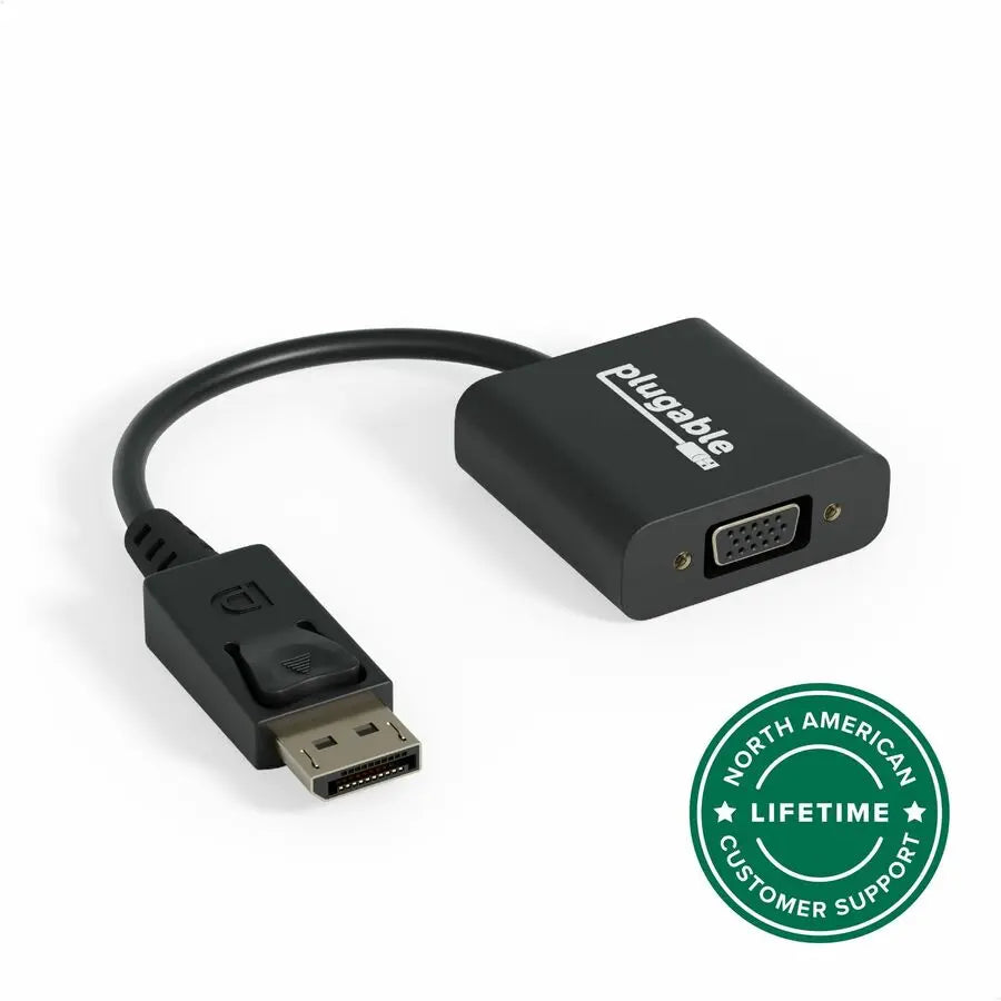 Plugable DisplayPort to VGA Adapter - Active DP to VGA Converter for Seamless Video Output