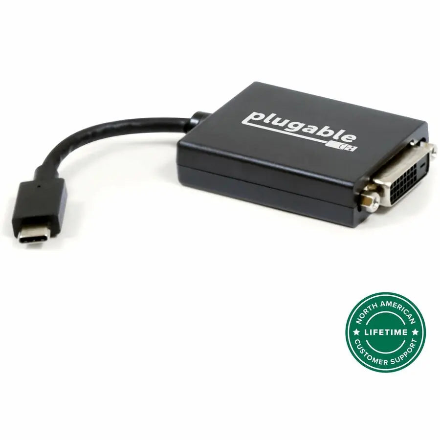 Plugable USB-C to DVI Adapter - Connect DVI Displays to Modern USB-C Laptops and Devices