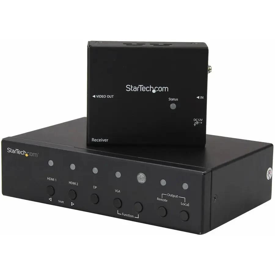 StarTech.com Multi-Input HDBaseT Extender with Built-in Switch - 4K Video over CAT5e/CAT6 up to 230 ft by STARTECH.COM