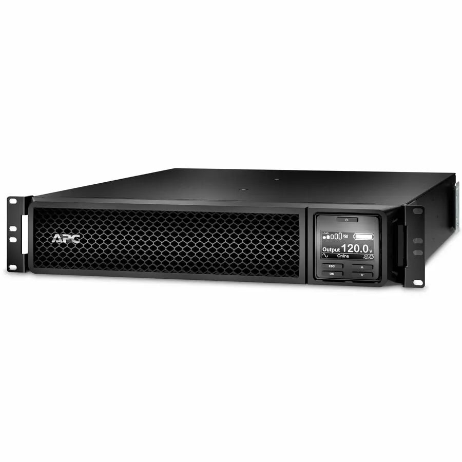 APC Smart-UPS On-Line, 2200VA, Rackmount 2U, 120V, 6x 5-20R+1x L5-20R NEMA outlets, SmartSlot, Extended runtime, W/ rail kit