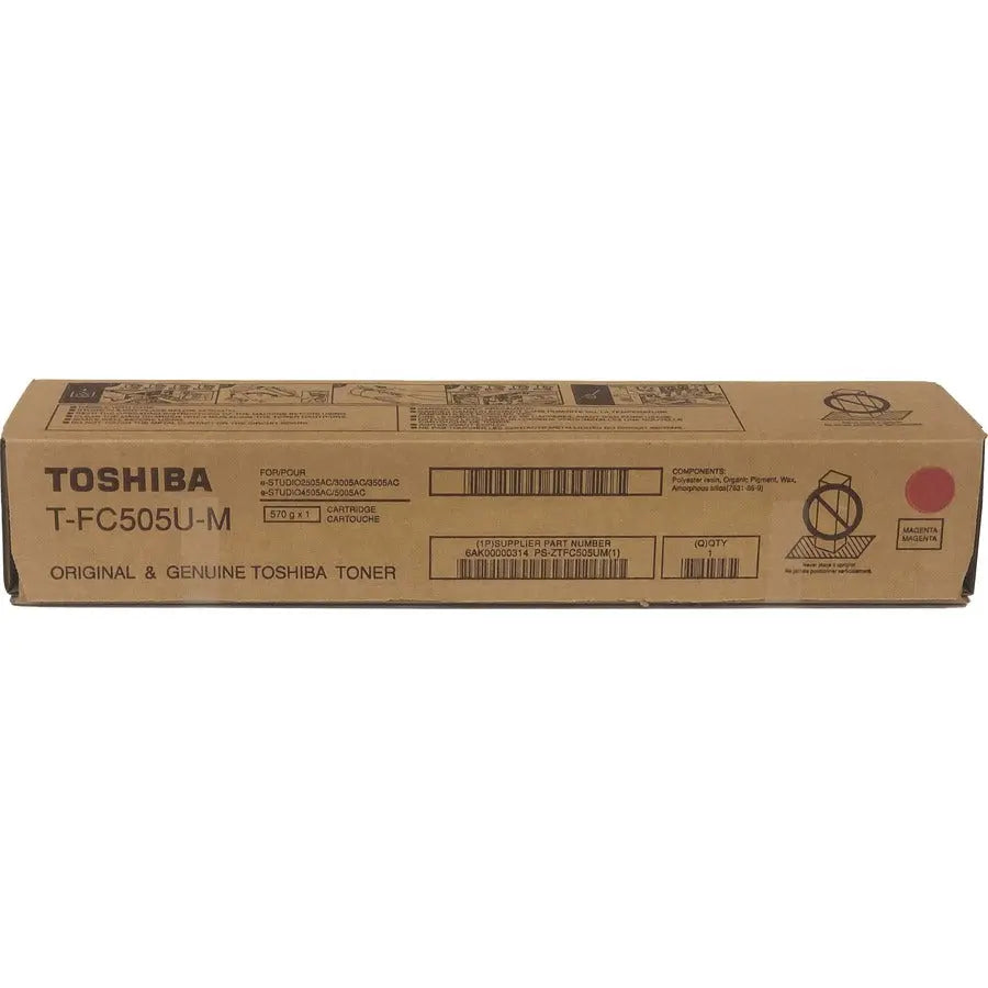 Toshiba TFC505UM High-Yield Magenta Toner Cartridge for E-Studio 2505/3005/3505/4505/5005AC