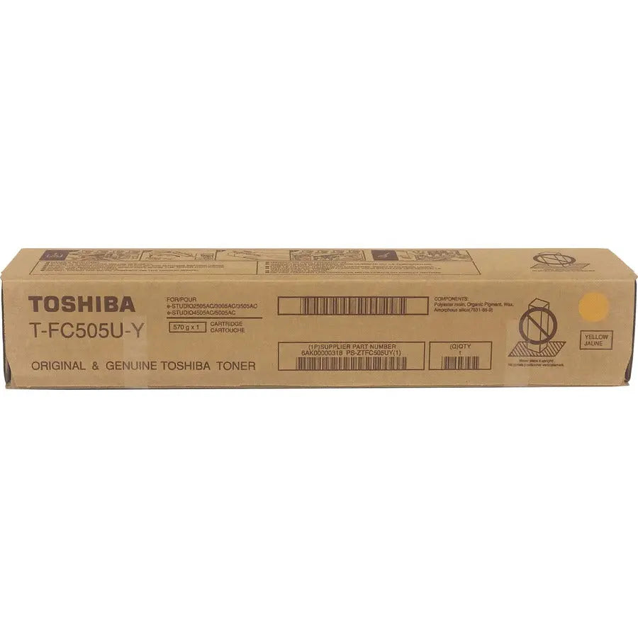 Toshiba TFC505UY Original Yellow High Yield Toner Cartridge for Toshiba E-Studio Printers