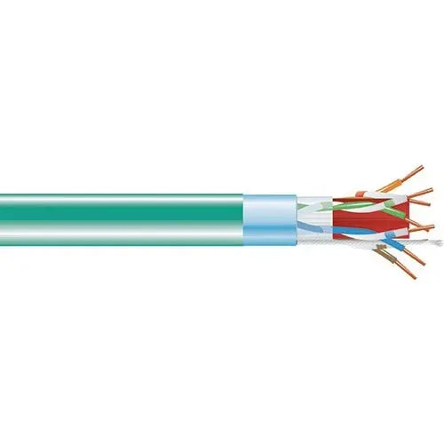 Black Box GigaTrue Cat.6a (F/UTP) Network Cable – 650 MHz Shielded Ethernet Bulk Cable for High-Speed Data Centers