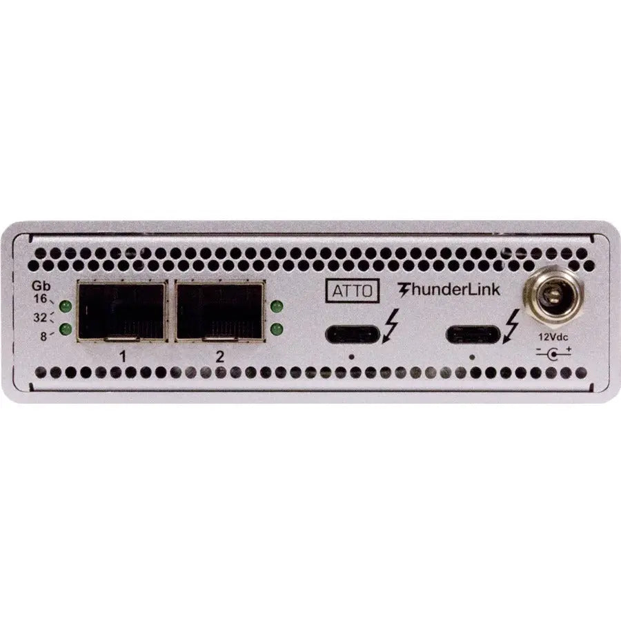 ATTO Technology TLFC-3322-D00 Thunderbolt 3 to Fibre Channel Adapter with Dual Ports and SFP Modules