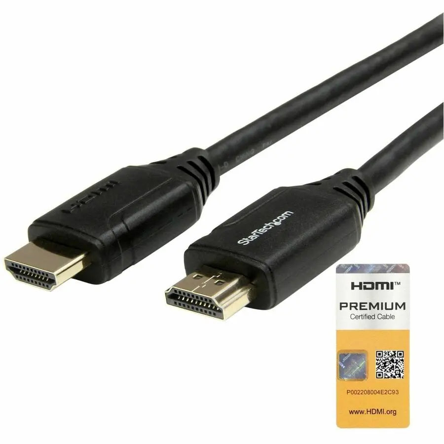 StarTech.com Premium High Speed HDMI Cable with Ethernet - 6 ft (2 m) 4K 60Hz UHD Support