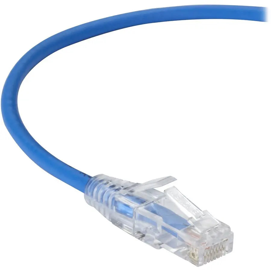 Black Box Slim-Net Cat.6a UTP Patch Network Cable – 28-AWG Low-Profile Ethernet Cable for High-Density Data Centers