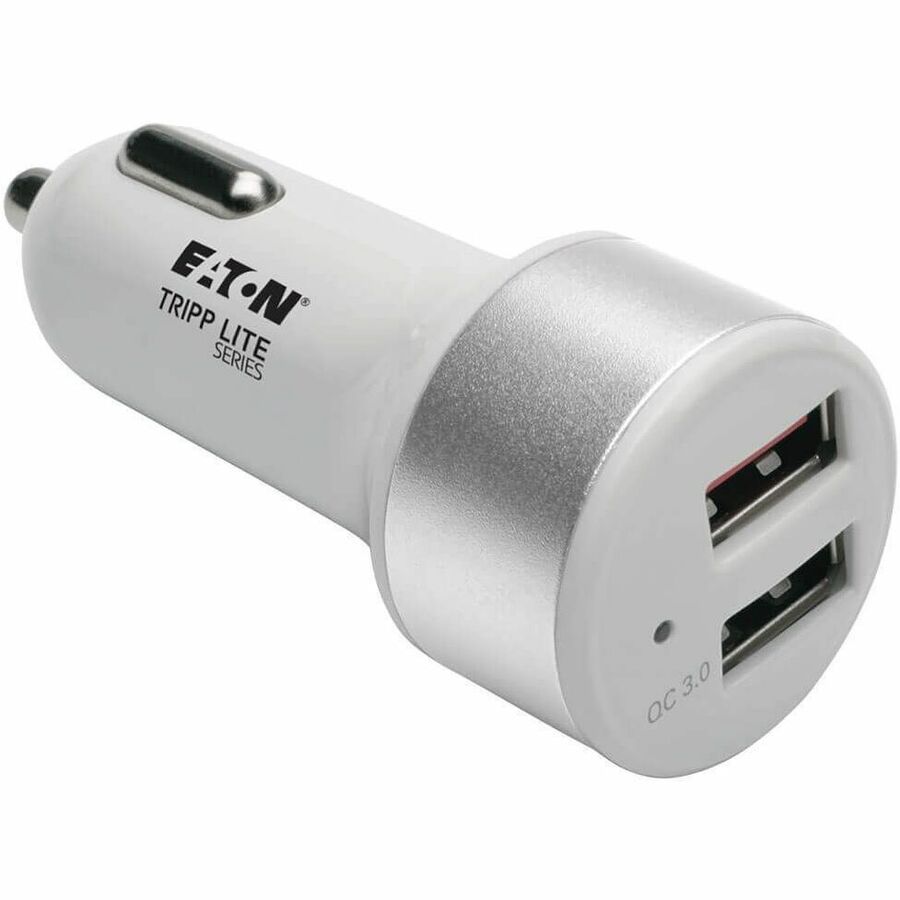 Eaton Tripp Lite Series U280-C02-S-QC3 Dual-Port USB Car Charger - Fast Charging for Cell Phones, Tablets, and More
