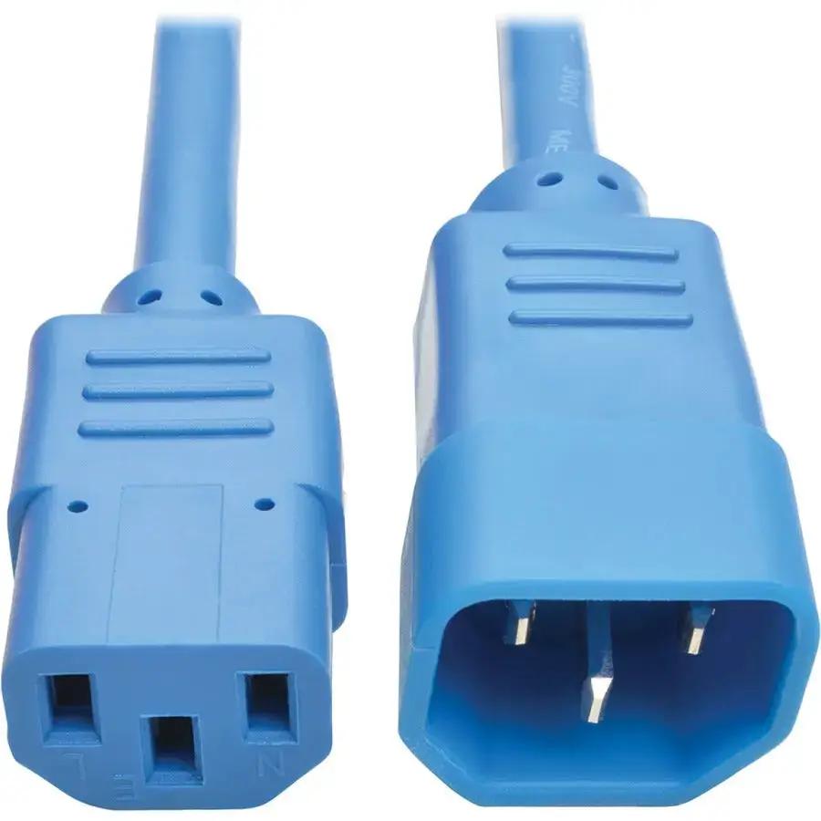 Eaton Corporation Tripp Lite P004-002-ABL Power Extension Cord, 2 Feet, Blue, C13 to C14, 10A 250V by Eaton Corporation