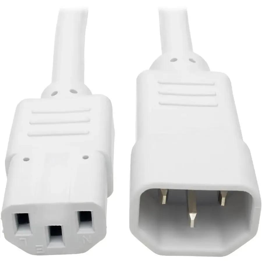 Tripp Lite by Eaton Heavy-Duty PDU Power Cord C13 to C14 – 6 ft., 15A, 250V, White (Part P005-006-AWH) by Eaton Corporation