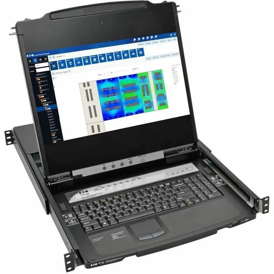 Eaton Corporation Tripp Lite B030-008-17-IP NetDirector 8-Port HDMI Rack-Mount Console with 17-Inch LCD and IP Remote Access