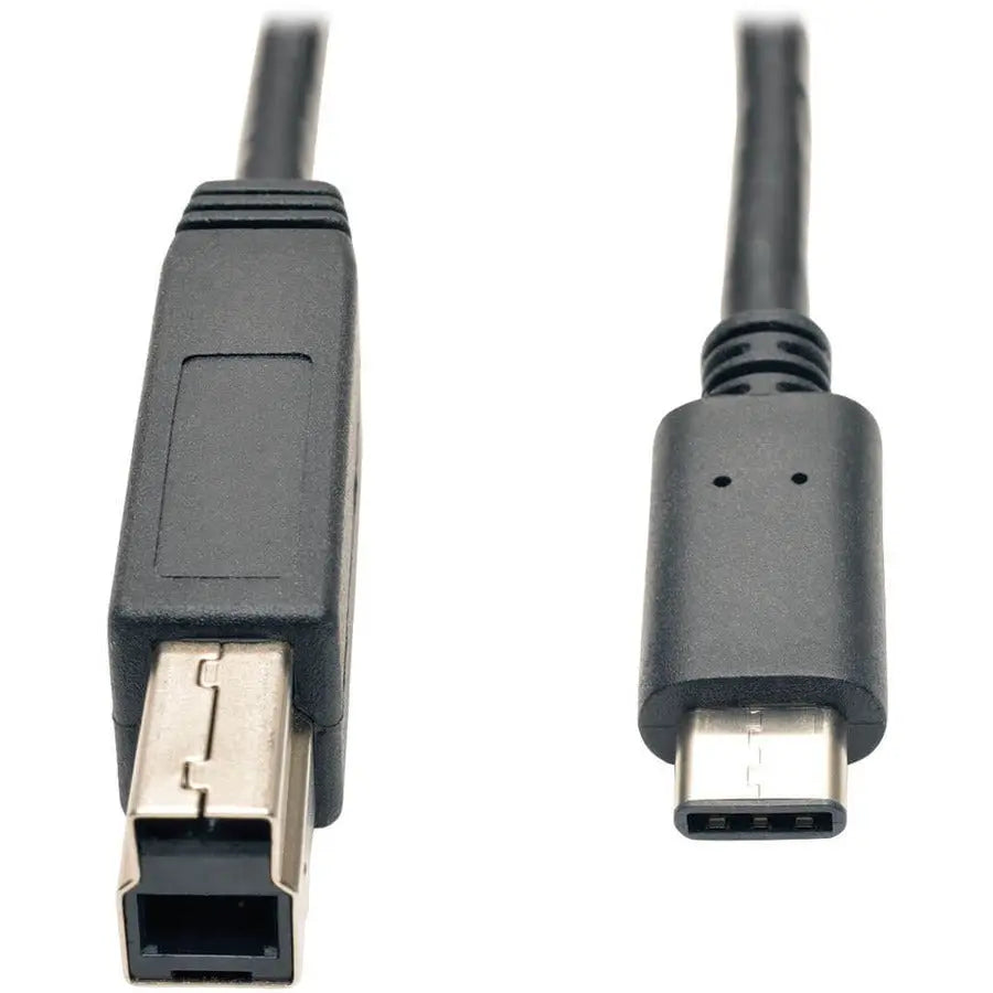 Eaton Tripp Lite Series USB-C to USB-B Cable (3 ft) - USB 3.1 Gen 2, 10 Gbps Data Transfer, Fast Charging, Reversible Connector
