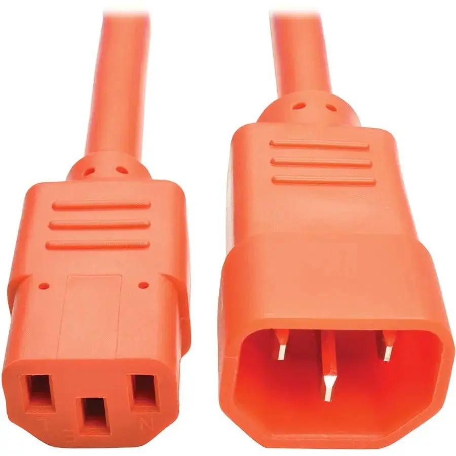 Eaton Tripp Lite Series PDU Power Cord, C13 to C14 - 2 ft. 10A 250V Orange Extension Cable by Eaton Corporation
