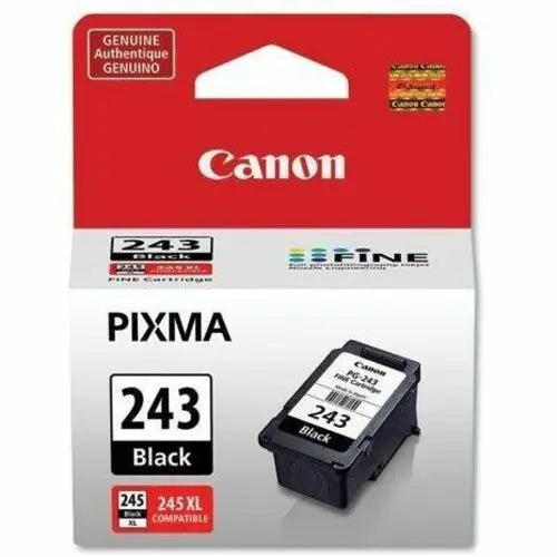 Canon PG-243 Original Black Ink Cartridge for PIXMA Printers - High-Quality, Sharp Prints