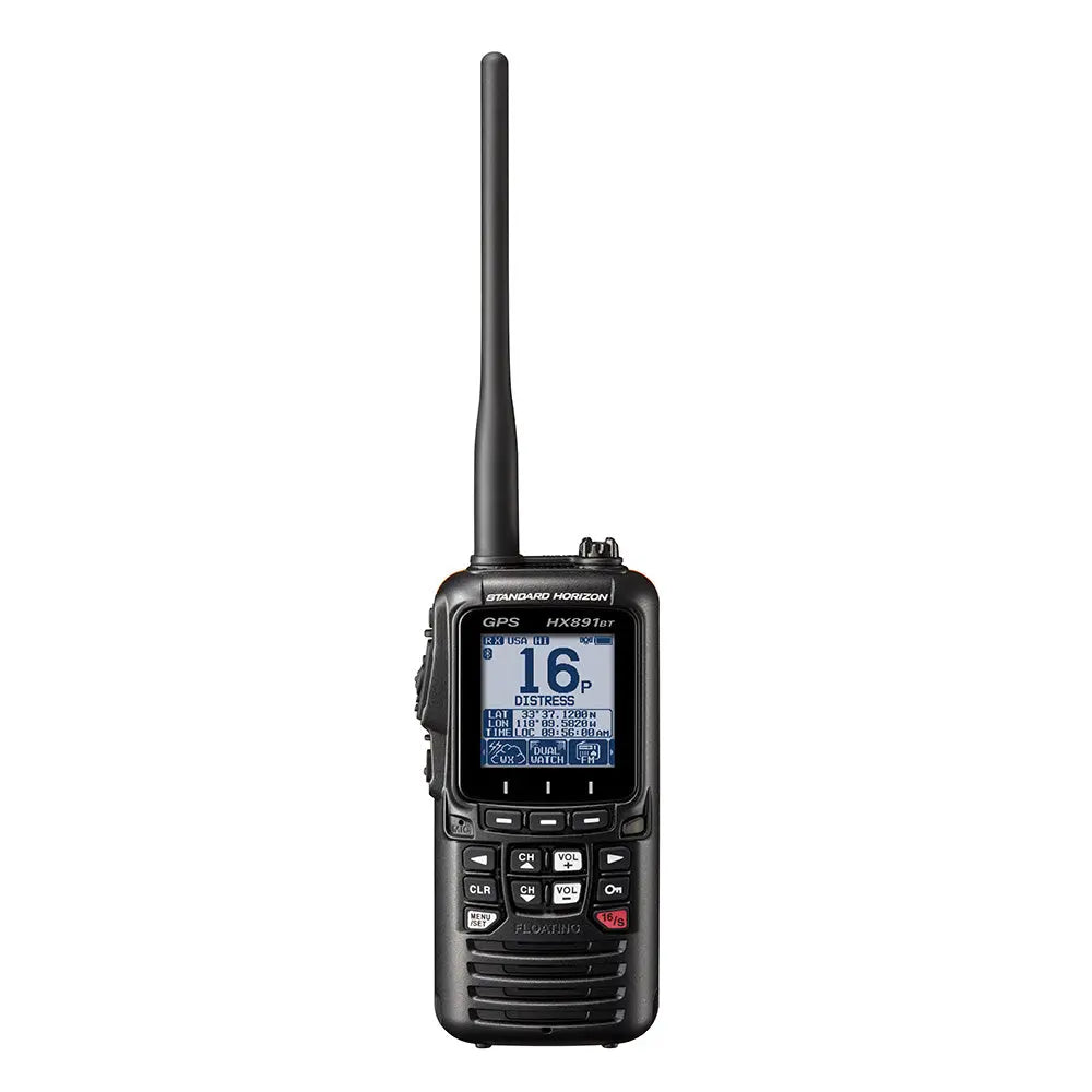 Standard Horizon HX891BT Handheld VHF Radio with Bluetooth – Marine Walkie-Talkie in Black
