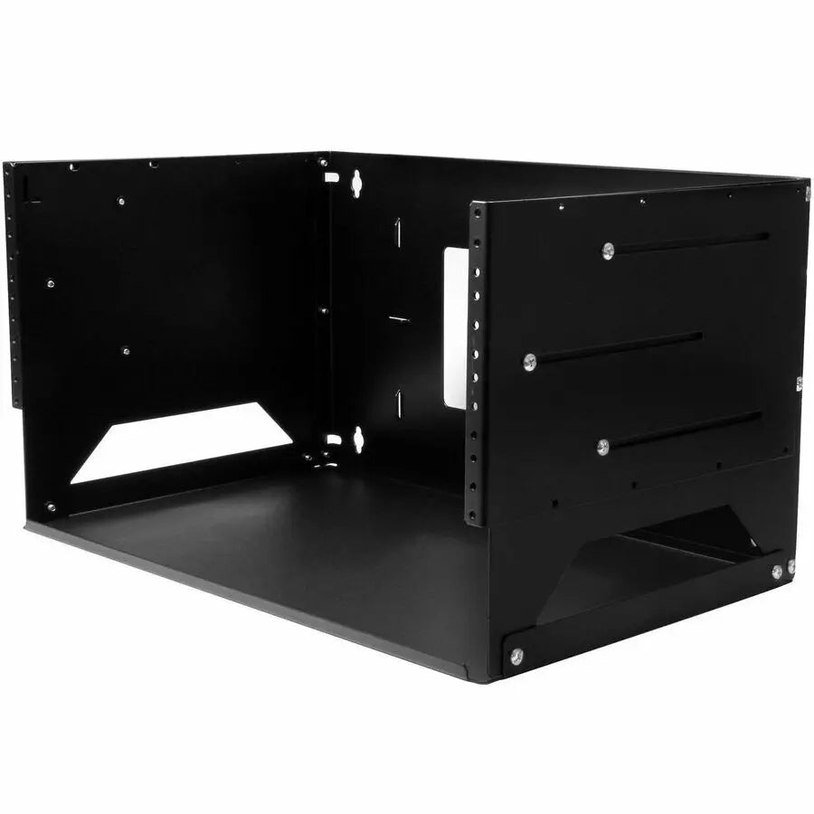 StarTech.com Wall-Mount Server Rack with Built-in Shelf - 4U, Solid Steel, Adjustable Depth