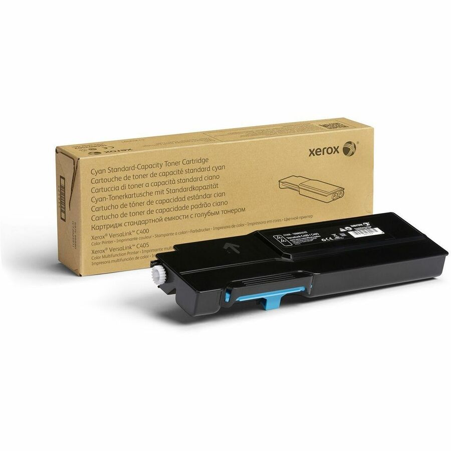 Xerox Genuine VersaLink C400 & C405 Cyan Toner Cartridge (Part 106R03502) - High Yield for Color Laser Printers