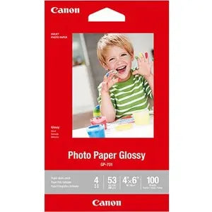 Canon GP-701 Glossy Photo Paper - 4x6 Inch, Pack of 100 Sheets