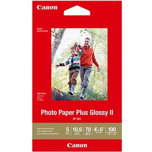 Canon Photo Paper Plus Glossy II - PP-301 - 4x6 Inches, 100 Sheets