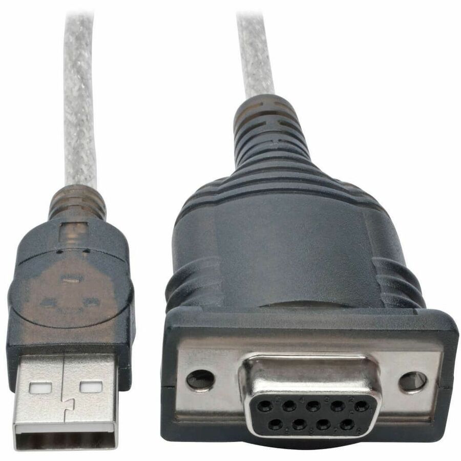 Eaton Tripp Lite U209-18N-NULL USB to Null Modem Serial Adapter Cable – 18 Inch, FTDI Chipset, Supports Up to 256 Kbps