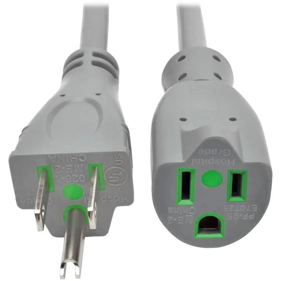 Eaton Tripp Lite Series Hospital-Grade Power Extension Cord, 6 ft, Gray - NEMA 5-15P to NEMA 5-15R HG by Eaton Corporation