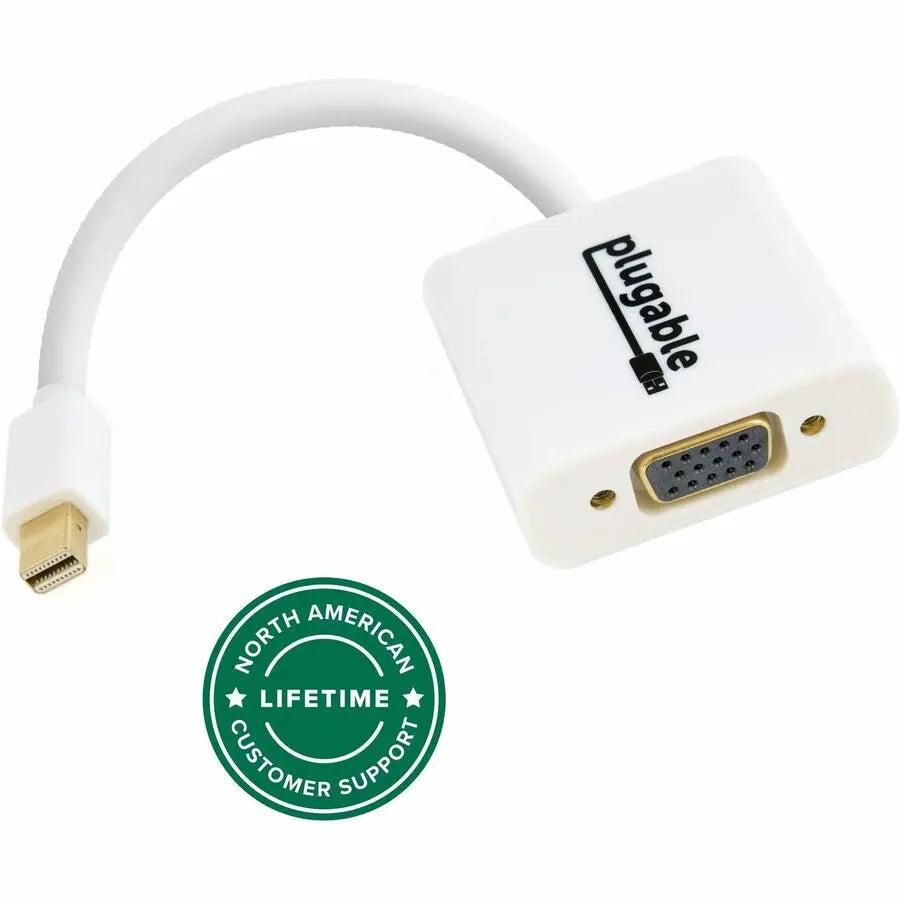 Plugable Mini DisplayPort (Thunderbolt 2) to VGA Adapter MDPM-VGAF - Connect VGA Displays to Mac and PC