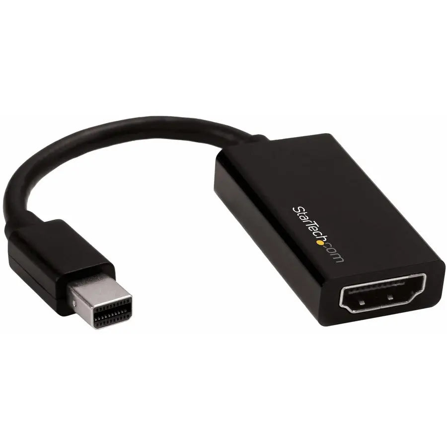 StarTech.com Mini DisplayPort to HDMI Adapter MDP2HD4K60S — 4K UHD 60Hz Video Converter for Surface & MacBook