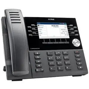 Mitel MiVoice 6930 IP Phone with MobileLink, HD Audio, and Bluetooth – Black