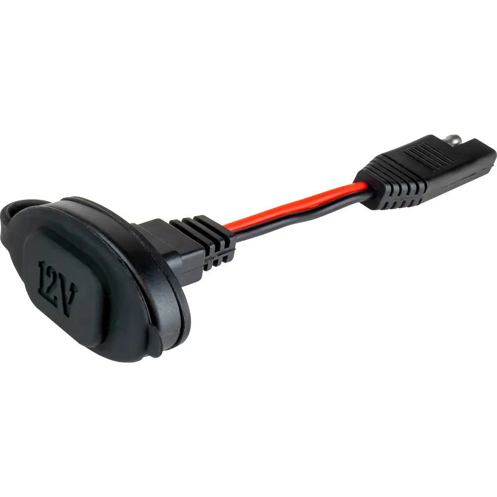 Sea-Dog Front Mount Power Socket - SAE-Type 12-24VDC 20A Electrical Connector
