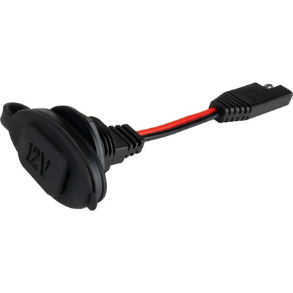 Sea-Dog Back Nut Mount Power Socket - 12V/24V DC Polarized Electrical Connector