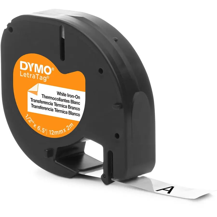 Dymo LetraTag 18771 Fabric Iron-On Labels – Easy-to-Use White Fabric Tape for Clothing and Accessories