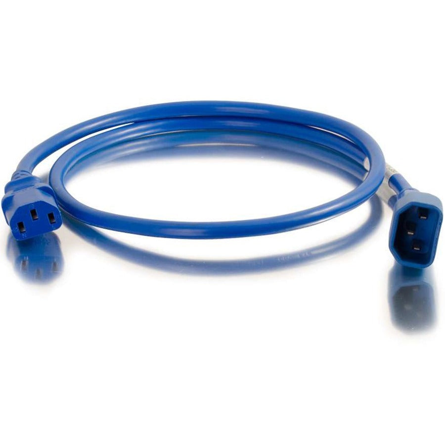 Legrand Group C2G 17552 6 ft Blue Computer Monitor Power Cable with Locking Connector