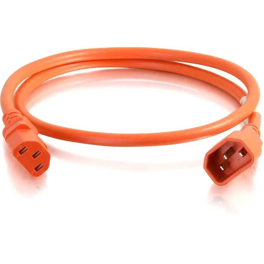 Legrand Group C2G 6ft 14AWG Power Cord (IEC320C14 to IEC320C13) - Orange