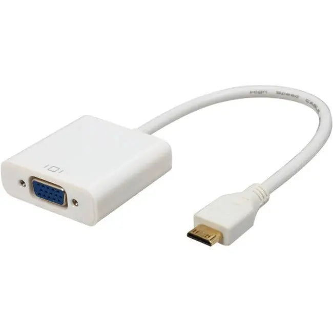 4XEM Mini HDMI to VGA Adapter - Active Video Converter for Monitors and Projectors
