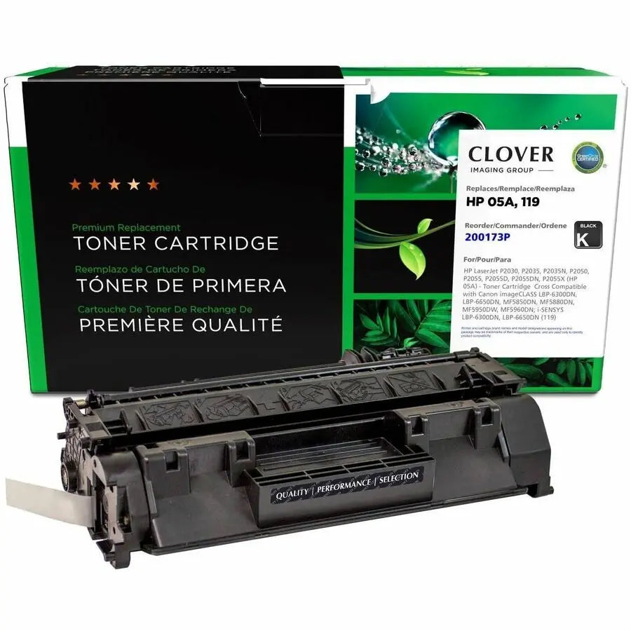 Clover Imaging Remanufactured Toner Cartridge for HP 05A (CE505A) – Eco-Friendly Black Laser Toner with 2300 Page Yield