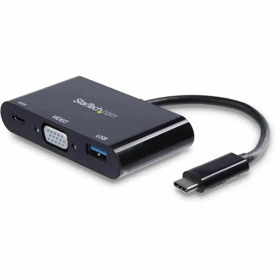 StarTech.com USB-C VGA Multiport Adapter with Power Delivery and USB-A Port by STARTECH.COM