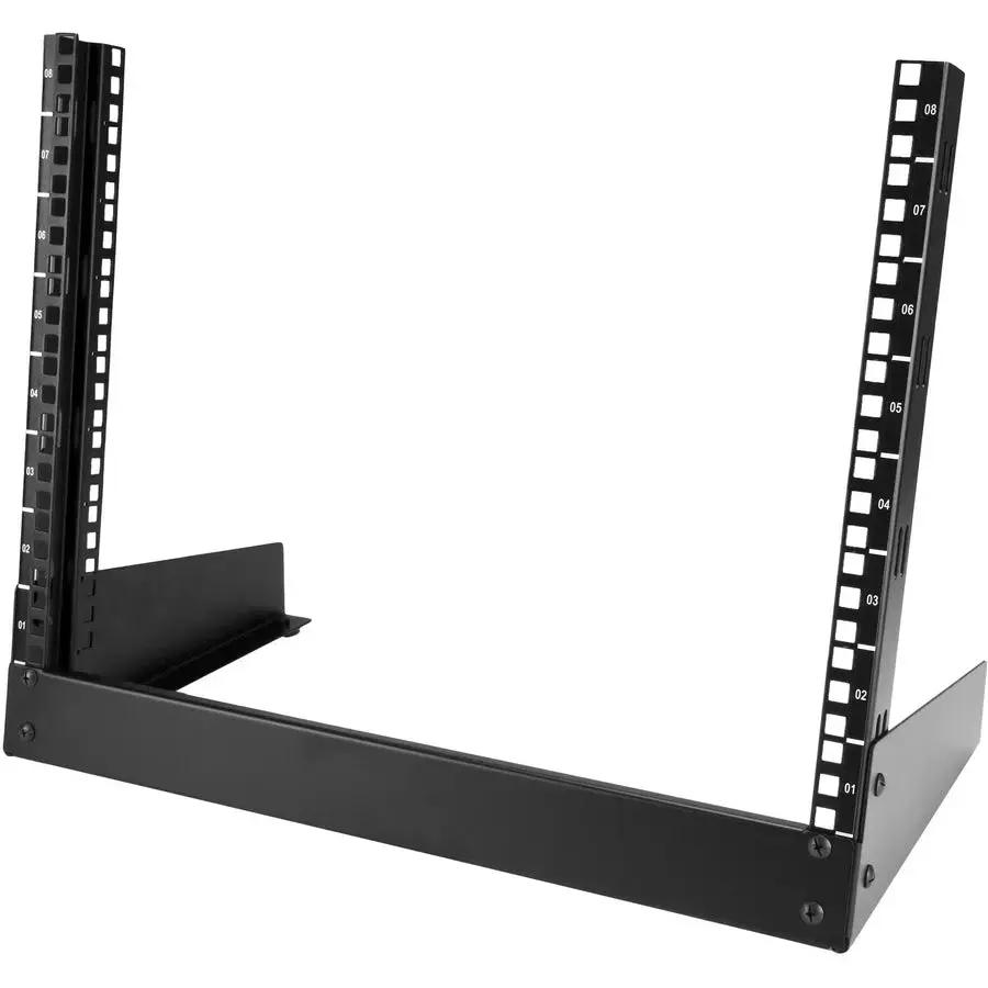 StarTech.com RK8OD 8U Desktop 2-Post Open Frame Rack for 19-Inch Equipment by StarTech.com
