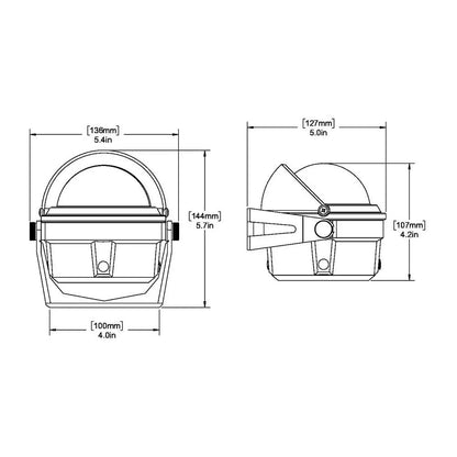 Ritchie B-80 Voyager Compass with Bracket Mount – Black Marine Navigation Instrument by Ritchie