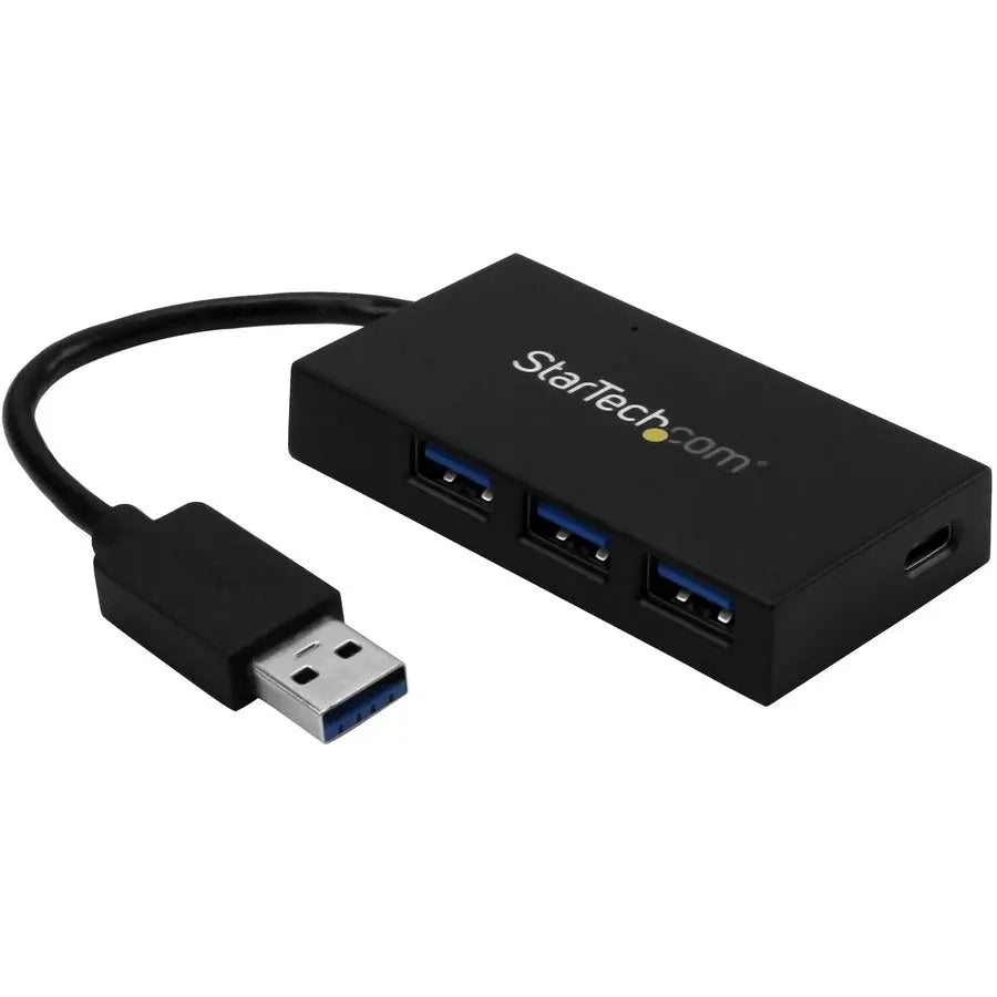 StarTech.com 4 Port USB 3.0 Hub HB30A3A1CFB – Portable USB A to 3x USB A & 1x USB-C Port Expander