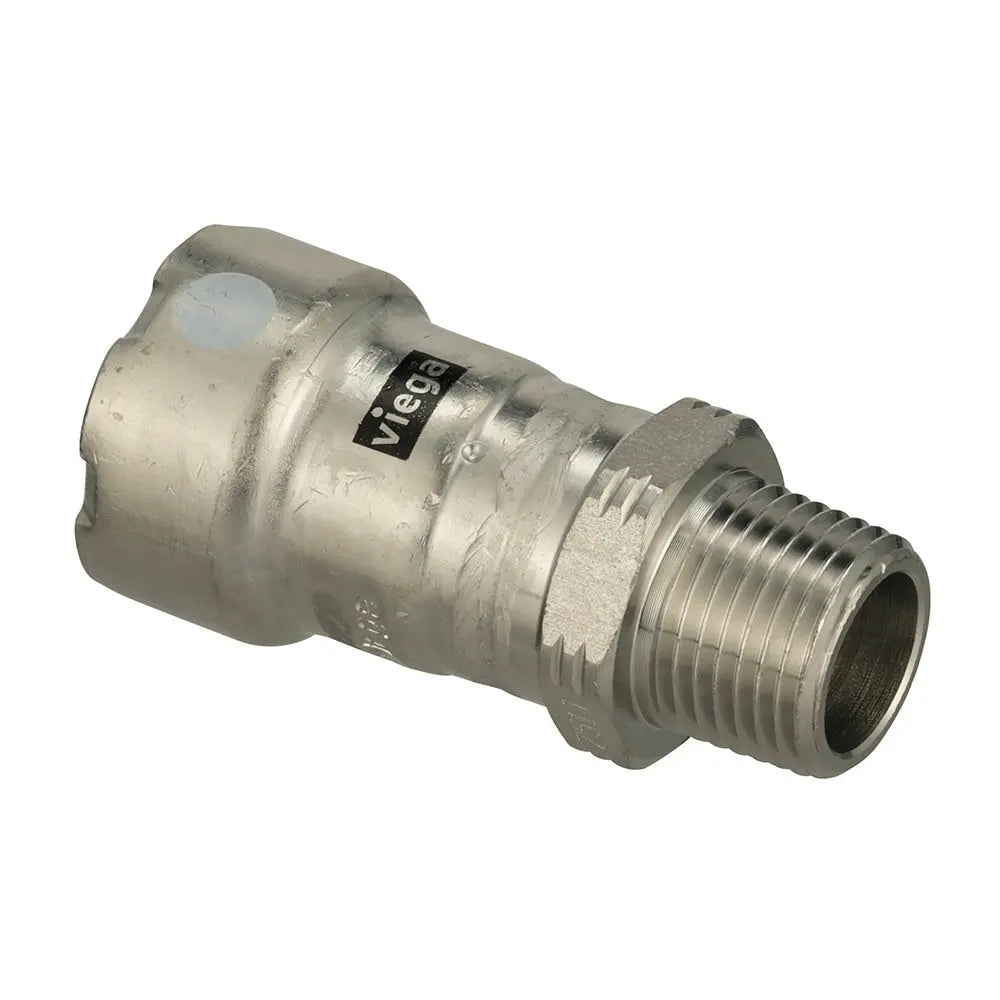 Viega MegaPress 316 FKM MPT Adapter - 3/4 inch x 3/4 inch Male Pipe Thread