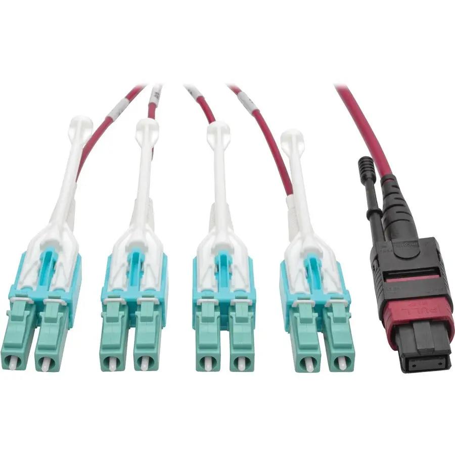 Eaton Tripp Lite Series N845-02M-8L-MG MTP/MPO to 8xLC Fan-Out Patch Cable, 2 Meters, Magenta by EATON TRIPP LITE SERIES CONNECTIVIT